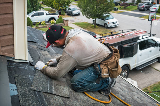 Professional Metal Roofing technician working in Harrison, ME